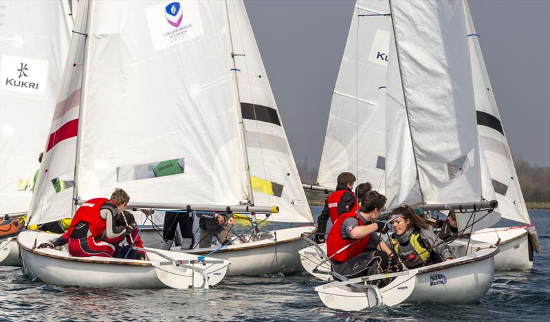 BUCS-BUSA Team Racing Championships 2015 photo copyright David Eberlin taken at Notts County Sailing Club and featuring the Team Racing class