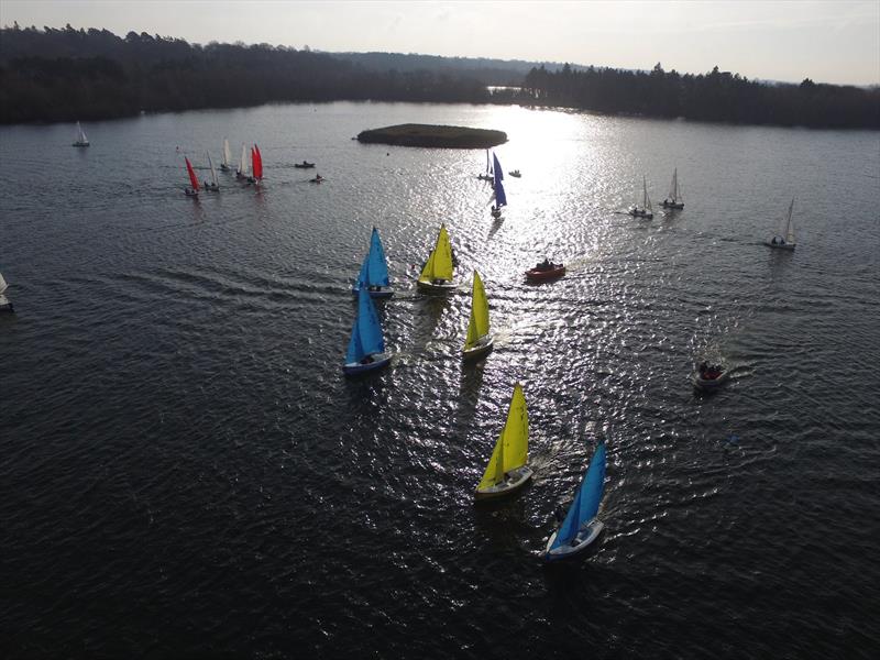 Jamie Diamond provided some great drone footage of the Wessex Winter Warmer photo copyright Jamie Diamond taken at  and featuring the Team Racing class