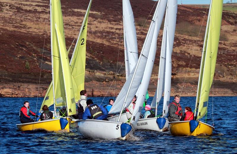 BUCS-BUSA Northern Qualifiers at Pennine SC photo copyright Tony Mapplebeck taken at Pennine Sailing Club and featuring the Team Racing class