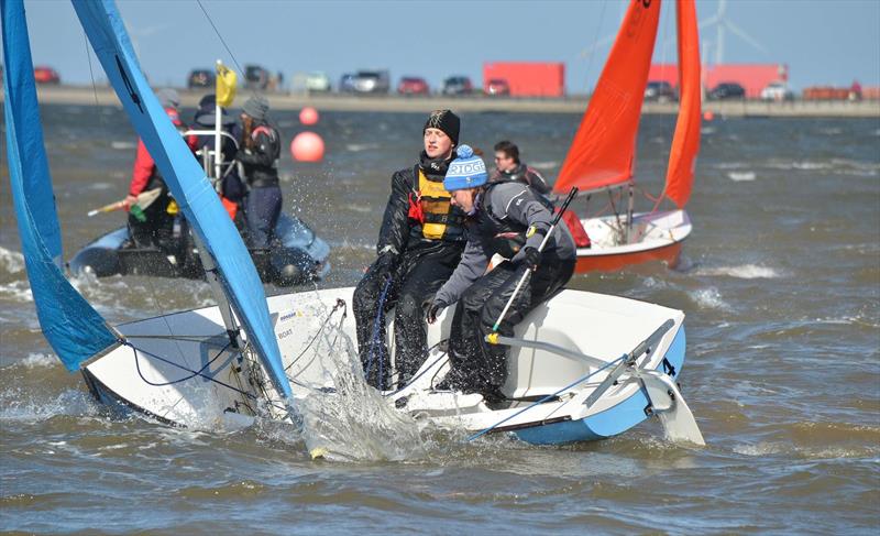 BUCS/BUSA Team Racing Championship day 1 photo copyright Barry Macdonald taken at West Kirby Sailing Club and featuring the Team Racing class