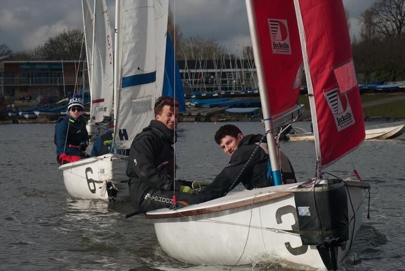 Imperial Icicle 2018 university team racing photo copyright Calvin Chan taken at Wembley Sailing Club and featuring the Team Racing class