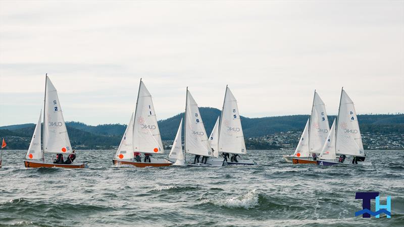 Australian schools team racing on the Derwent in June won by Scots College Sydney with Ascham School winning the girls event photo copyright Tom Hodge Media taken at Sandy Bay Sailing Club and featuring the Team Racing class