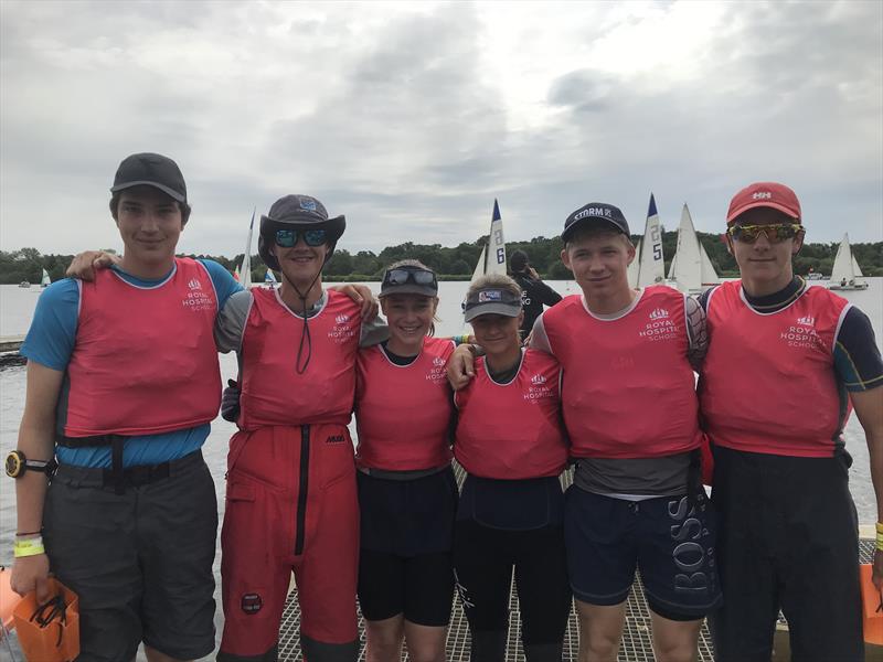 British Schools Dinghy Racing Association Finals in Norfolk photo copyright RHS taken at Norfolk Broads Yacht Club and featuring the Team Racing class