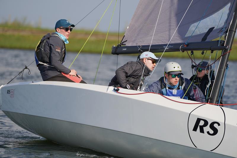 Carmela Cup reigning champion Elmside Neighbours with helm Murray Hampshire photo copyright Simon Winkley / Royal Thames YC taken at Royal Thames Yacht Club and featuring the Team Racing class