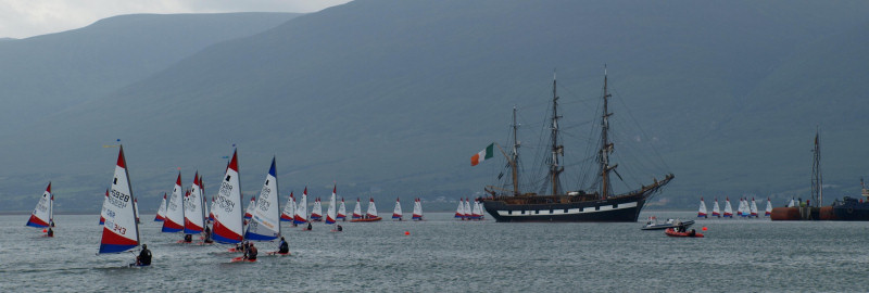 A record entry of 176 competitors for the Gul Topper Worlds at Tralee Bay photo copyright Jeanie Johnston taken at Tralee Bay Sailing Club and featuring the Topper class