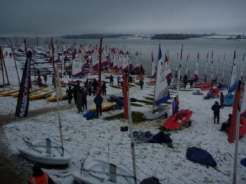 Launching at the Magic Marine Topper Winter Regatta