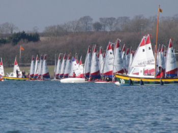 Start time on day 1 at the Magic Marine Topper Winter Regatta