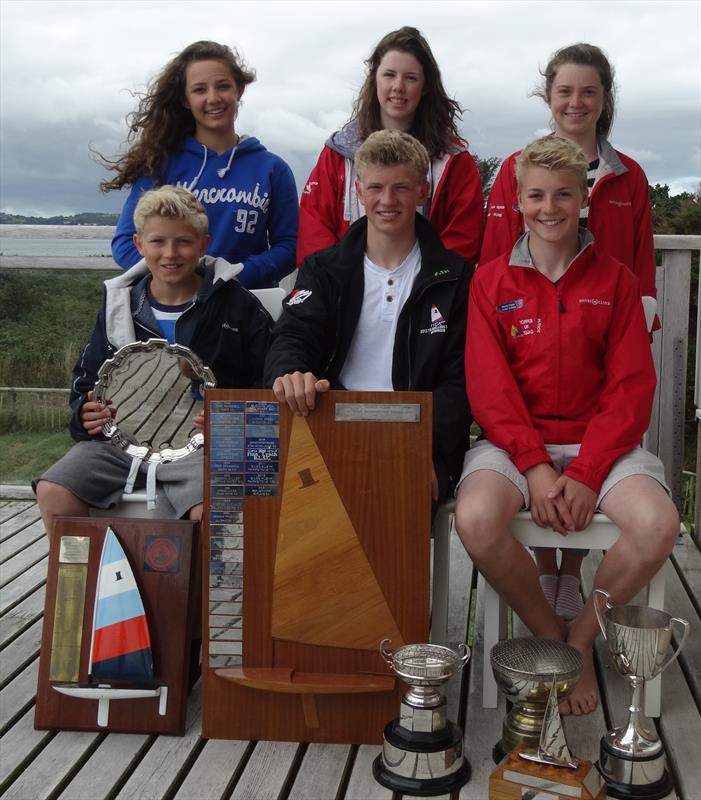 Scottish squad with prizes won at the Crewsaver Topper Nationals photo copyright RYA Scotland taken at Pwllheli Sailing Club and featuring the Topper class