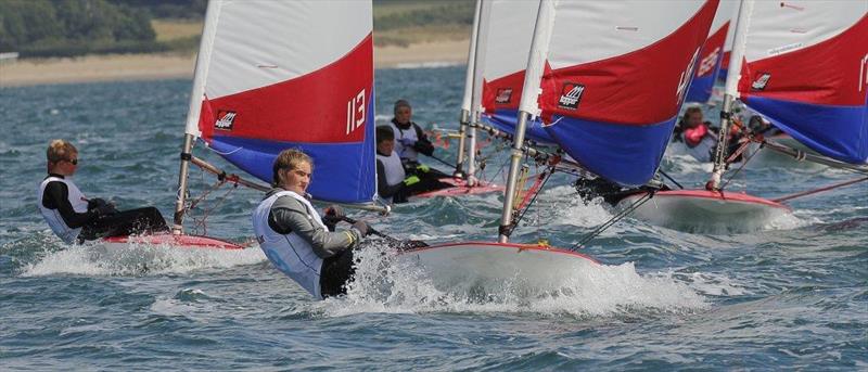 Zhik Topper Worlds at Pwllheli day 4 photo copyright Simon McIlwaine taken at Pwllheli Sailing Club and featuring the Topper class