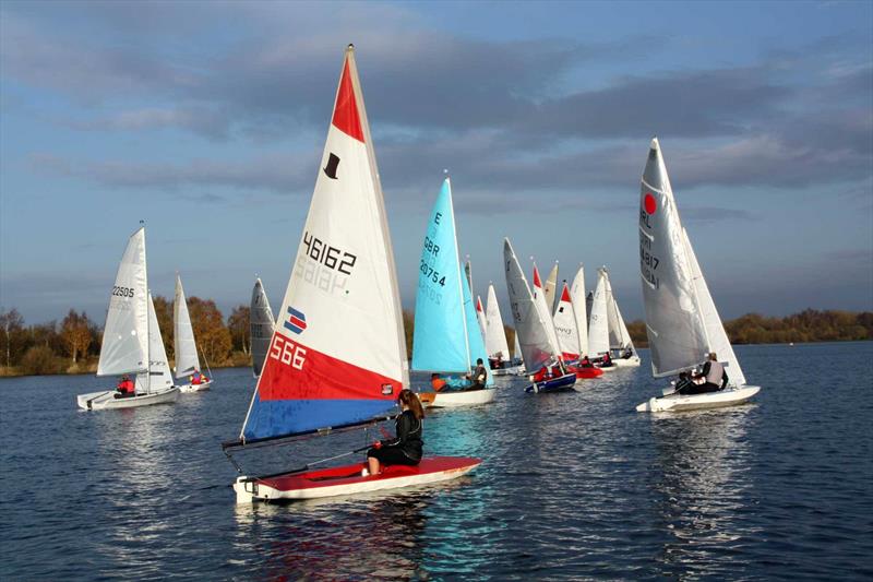 Day 1 of Leigh & Lowton's Revett Series photo copyright Paul Allen taken at Leigh & Lowton Sailing Club and featuring the Topper class