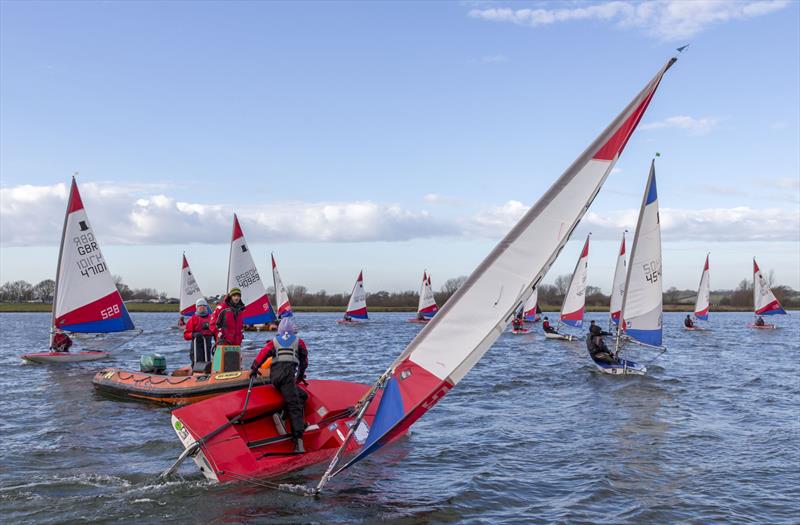 Midlands Topper Winter Training at Notts County photo copyright David Eberlin taken at Notts County Sailing Club and featuring the Topper class