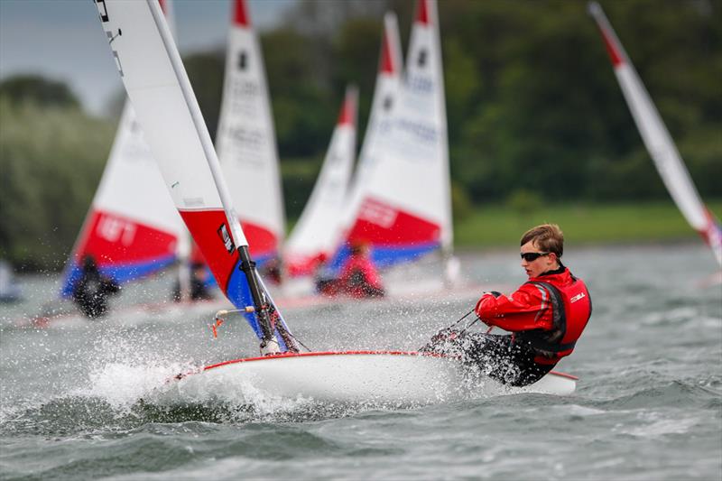 Timothy Hartnell on day 1 of the RYA 29th Eric Twiname Championships photo copyright Paul Wyeth / RYA taken at Rutland Sailing Club and featuring the Topper class