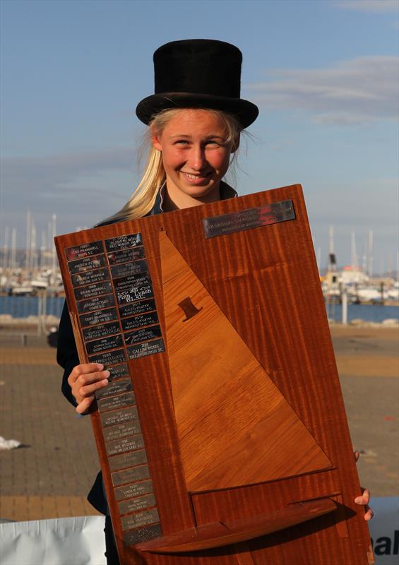 Eleanor Poole is the 2015 Topper UK National Champion photo copyright Peter Newton / www.peternewton.zenfolio.com taken at Weymouth & Portland Sailing Academy and featuring the Topper class