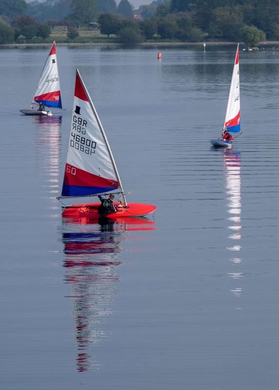 Topper Midlands Traveller series at Notts County photo copyright David Eberlin taken at Notts County Sailing Club and featuring the Topper class