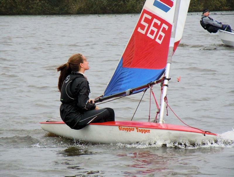 Natasha Helsby in the Leigh & Lowton Revett Series day 1 photo copyright Paul Allen taken at Leigh & Lowton Sailing Club and featuring the Topper class
