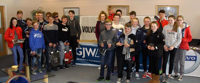 Prizewinners at the Volvo GJW Direct Topper National Series at Datchet photo copyright R Sturt taken at Datchet Water Sailing Club and featuring the Topper class