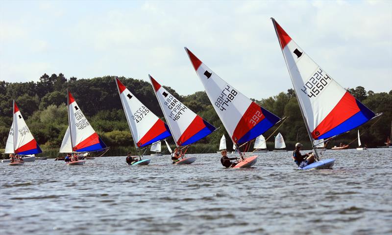 Broadland Youth Regatta 2016 at Wroxham photo copyright Robin Myerscough taken at Norfolk Broads Yacht Club and featuring the Topper class