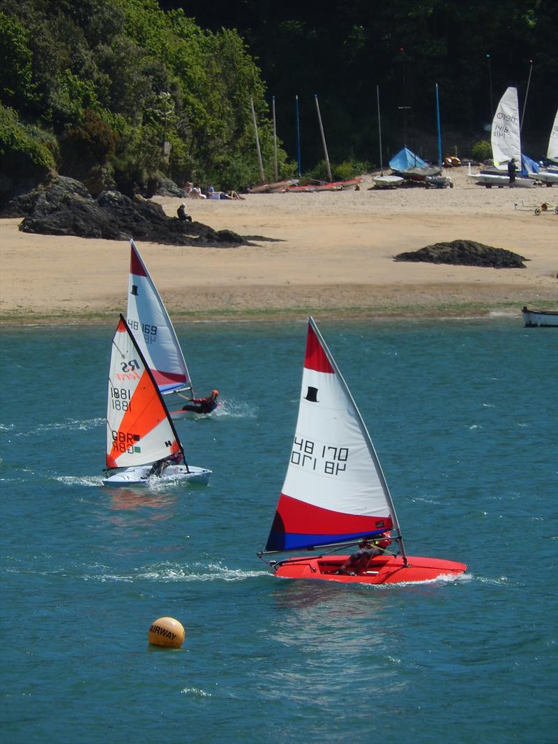 Salcombe Yacht Club Sailing Club Series Race 4 photo copyright Malcolm Mackley taken at Salcombe Yacht Club and featuring the Topper class