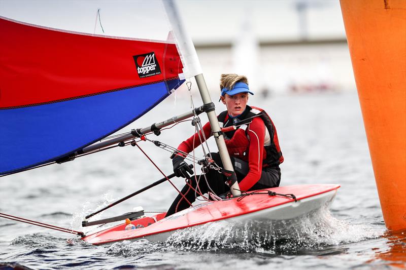 Aaron Evans wins the Topper fleet in London and the South East during the RYA Zone and Home Country Championships - photo © Paul Wyeth / RYA