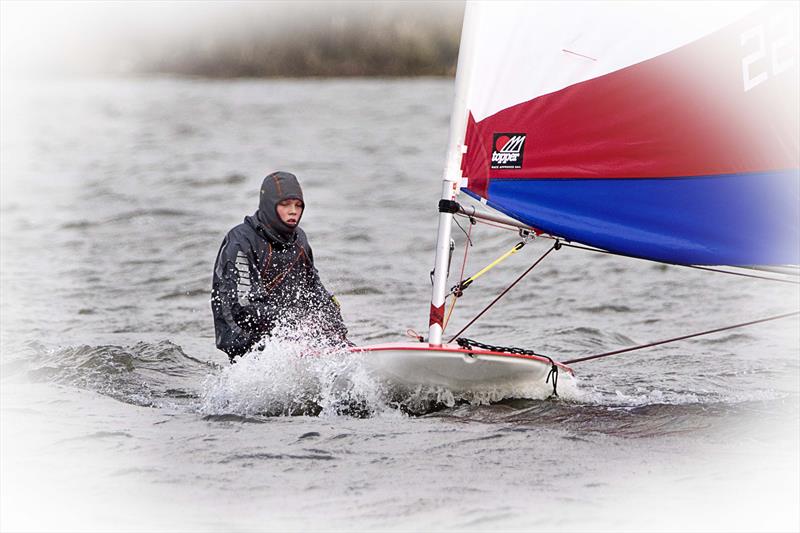 Leigh & Lowton Tipsy Icicle Series Week 6 photo copyright Gerard van den Hoek taken at Leigh & Lowton Sailing Club and featuring the Topper class