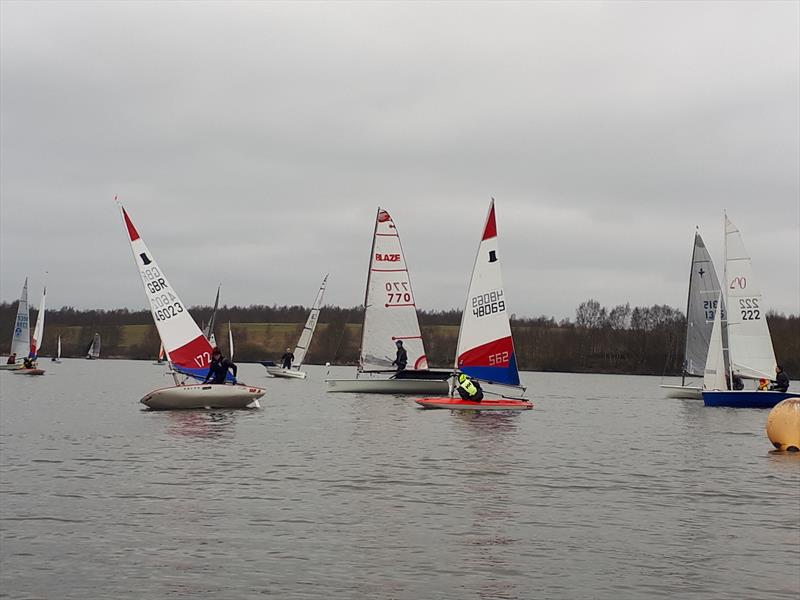 Leigh & Lowton Tipsy Icicle Series Week 7 photo copyright Stephen Booth taken at Leigh & Lowton Sailing Club and featuring the Topper class