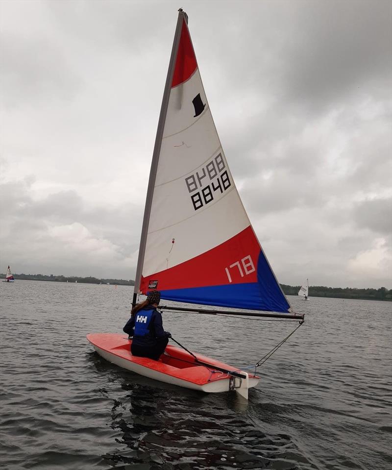 Topper training during the Northampton Youth Series at Draycote Water photo copyright Norman and Andrea Byrd taken at Draycote Water Sailing Club and featuring the Topper class