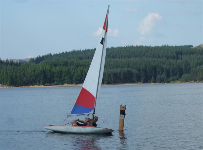 Graham winning the Little America's Cup match racing at Kielder Water photo copyright Kirstie McAlpine taken at Kielder Water Sailing Club and featuring the Topper class