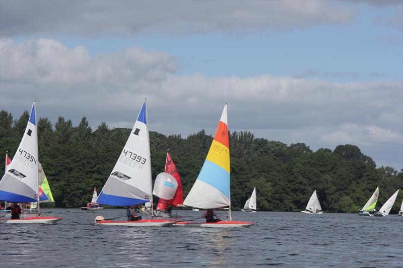 North West Junior Travellers at Redesmere photo copyright David Wallwork taken at Redesmere Sailing Club and featuring the Topper class
