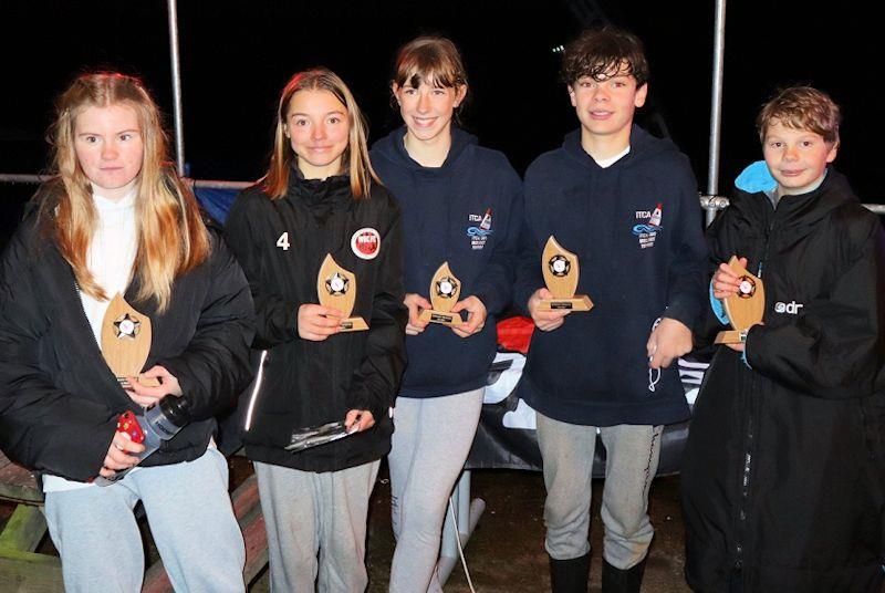 Trophy winners at ITCA Midlands Topper Traveller Round 5 at Northampton photo copyright Gavin Fleming taken at Northampton Sailing Club and featuring the Topper class