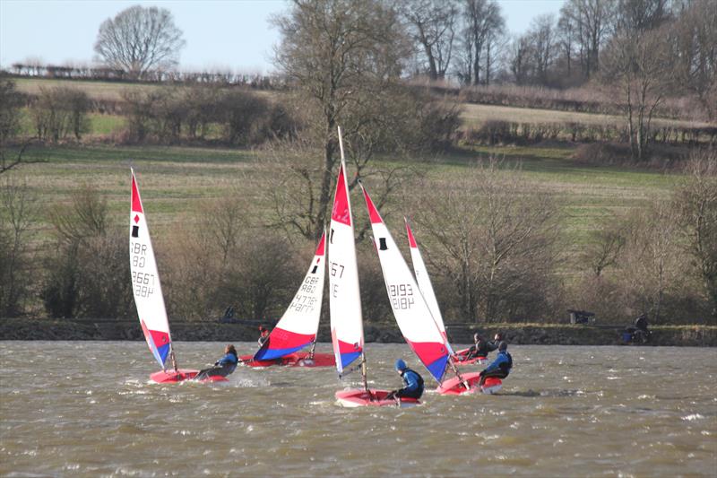 Windy conditions during the ITCA Midlands Topper Traveller Series 2021-2022 at Banbury photo copyright Donna Powell taken at Banbury Sailing Club and featuring the Topper class