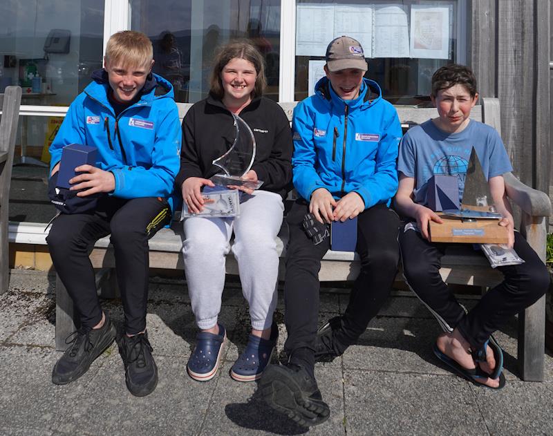 Prize winners in the Scottish Topper Championships photo copyright Peter Brown taken at Helensburgh Sailing Club and featuring the Topper class