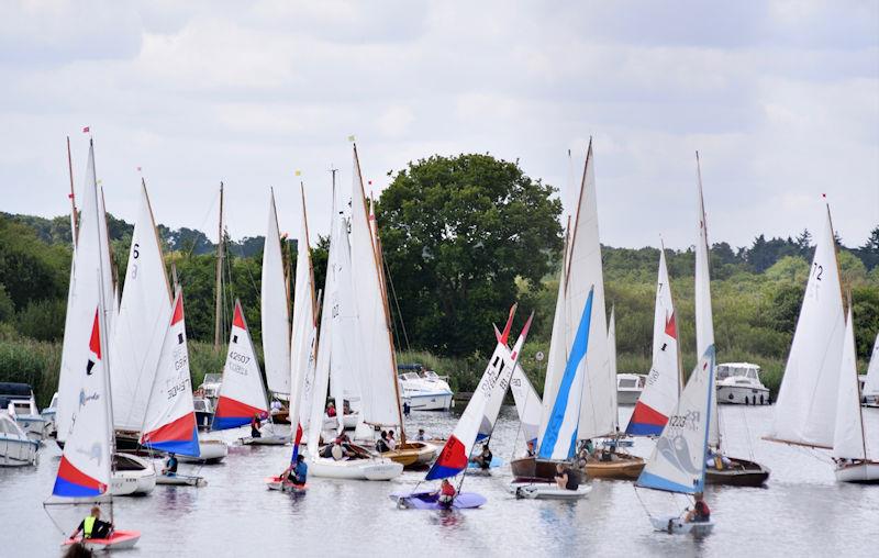 More action from Horning Sailing Club Regatta Week 2022 photo copyright Holly Hancock taken at Horning Sailing Club and featuring the Topper class