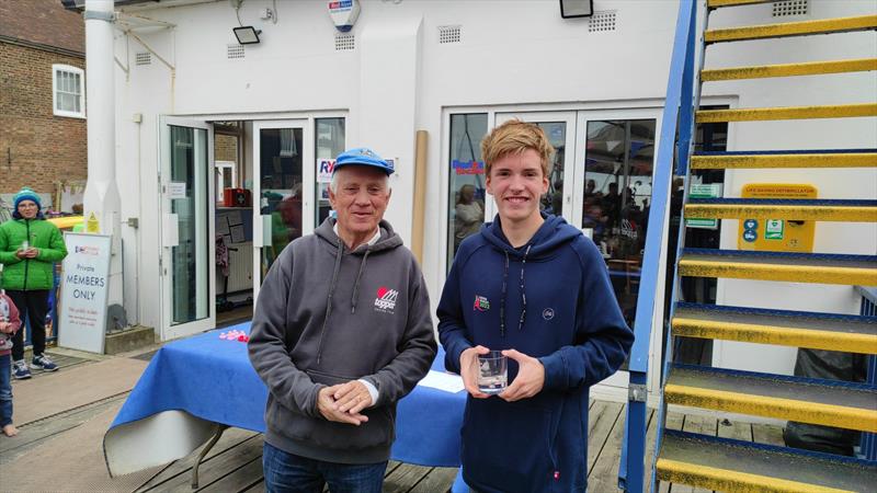 Leo Yates wins the ITCA London and South East Topper Traveller Autumn Series at Whitstable photo copyright Oli Yates taken at Whitstable Yacht Club and featuring the Topper class