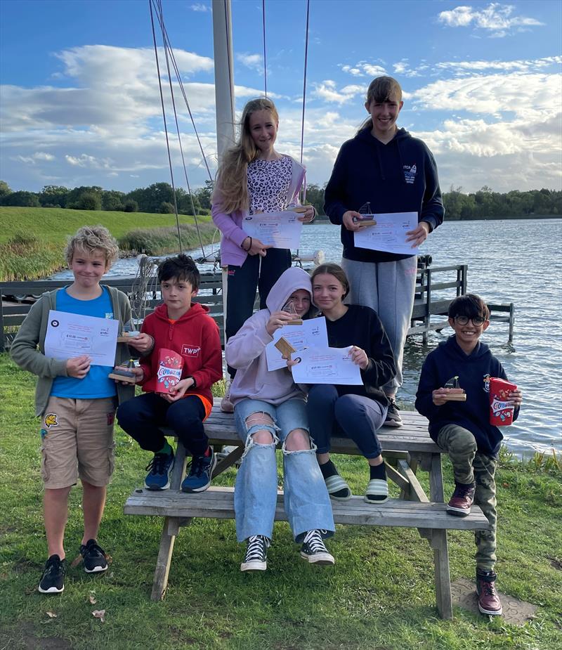 Winners in Midlands Topper Traveller 2022-2023 Series Round 2 at South Staffs photo copyright Michael Powell taken at South Staffordshire Sailing Club and featuring the Topper class