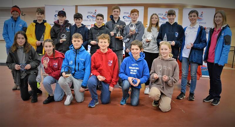 Prize winners in the GJW Direct Topper Winter Championship at the WPNSA - photo © James Mills