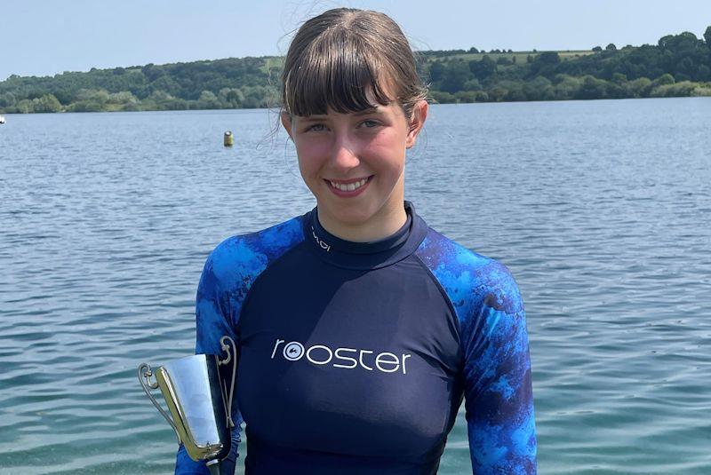 Jessica Powell wins the Topper Midlands Championships at Notts County photo copyright David Eberlin taken at Notts County Sailing Club and featuring the Topper class