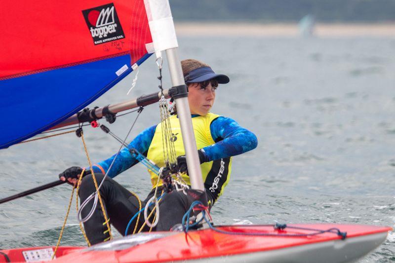 Concentration - Jessica Powell wins the GJW Direct Topper UK National Championships photo copyright ITCA GBR taken at Plas Heli Welsh National Sailing Academy and featuring the Topper class