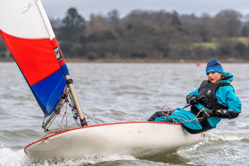 SWYSA Winter Race Coaching at Starcross photo copyright Tom Wild taken at Starcross Yacht Club and featuring the Topper class