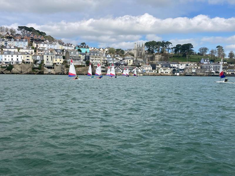 Southwest Topper Traveller at Fowey photo copyright Andrew Dallow taken at Fowey Gallants Sailing Club and featuring the Topper class