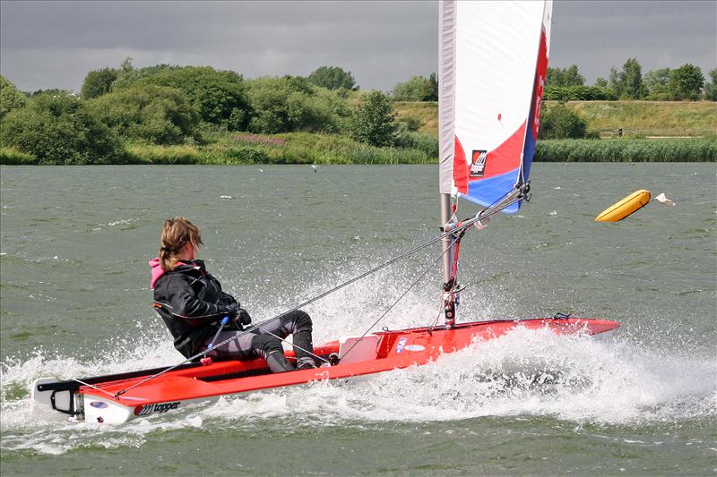 Topper 4.2 nationals at Leigh and Lowton photo copyright Paul Allen taken at Leigh & Lowton Sailing Club and featuring the Topper 4.2 class