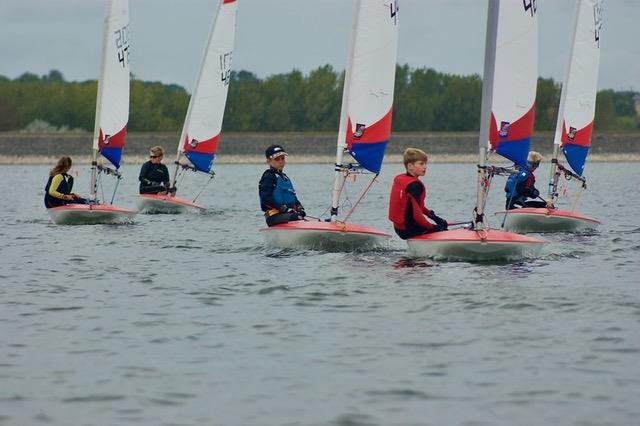 ITCA Topper National Series 1 at Draycote Water: 4.2 fleet photo copyright John Blackman Northwood taken at Draycote Water Sailing Club and featuring the Topper 4.2 class