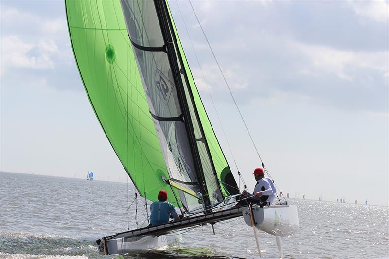 2013 East Coast Piers Race photo copyright Andrew Dowley taken at Marconi Sailing Club and featuring the Tornado class