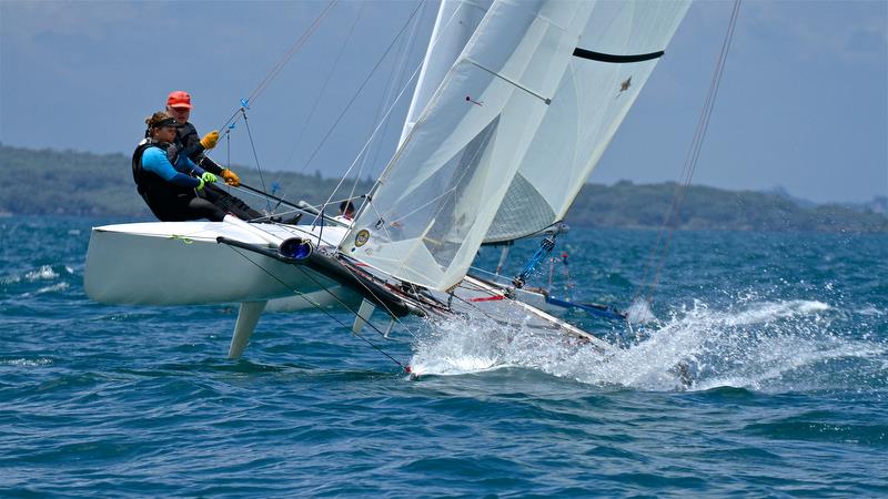Pavlis & Pavilsova (CZE) (Mixed) Int Tornado Worlds - Day 5, presented by Candida, January 10, 2019 photo copyright Richard Gladwell taken at Takapuna Boating Club and featuring the Tornado class