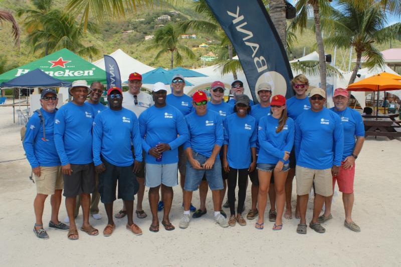Teams racing in the 4th Annual VP Bank Tortola Sloop Spring Challenge at the VI Spring Regatta - photo © Christophe Courau