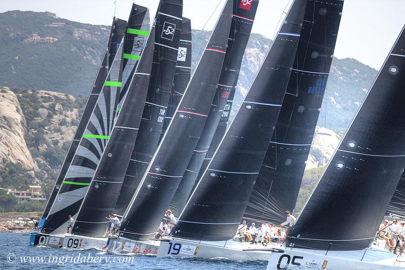 52 SUPER SERIES Settimana delle Bocche day 1 photo copyright Ingrid Abery / www.ingridabery.com taken at Yacht Club Costa Smeralda and featuring the TP52 class