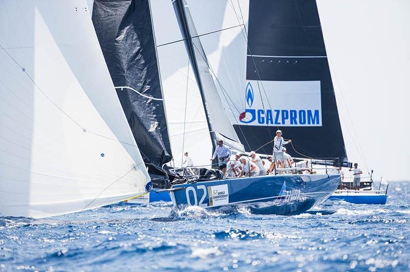 Azzurra on day 2 of the TP52 World Championship photo copyright Nico Martinez / MartinezStudio taken at  and featuring the TP52 class