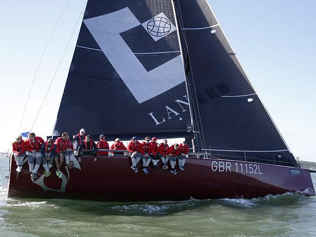 Gold Roman Bowl winners 'Gladiator' in the J.P.Morgan Asset Management Round the Island Race photo copyright Patrick Eden taken at  and featuring the TP52 class