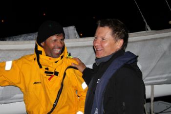 l'Hydroptère DCNS co-skippers Jacques Vincent and Alain Thebault