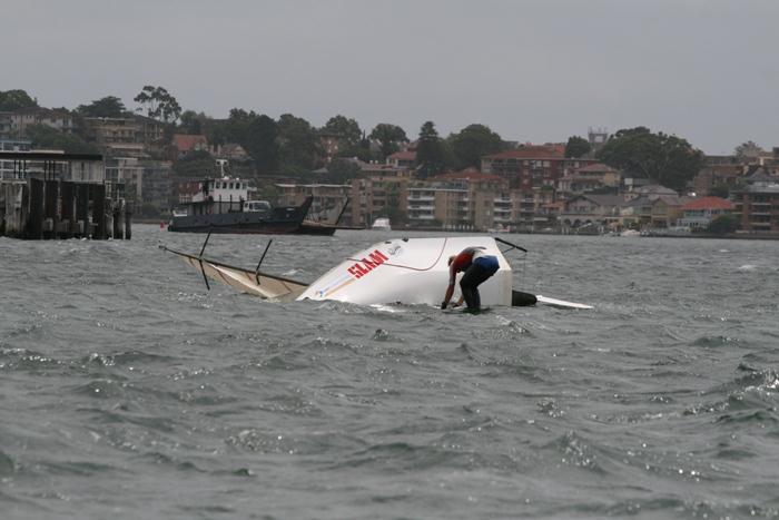 Day 5 at the 12ft Skiff Interdominions photo copyright Rolf Lunsman taken at Sydney Flying Squadron and featuring the 12ft Skiff class