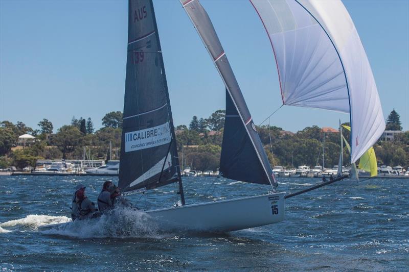 A newcomer to Vipers, April Jorgensen is improving with every outing on day 1 of the Schweppes Viper Worlds photo copyright Bernie Kaaks taken at South of Perth Yacht Club and featuring the Viper 640 class